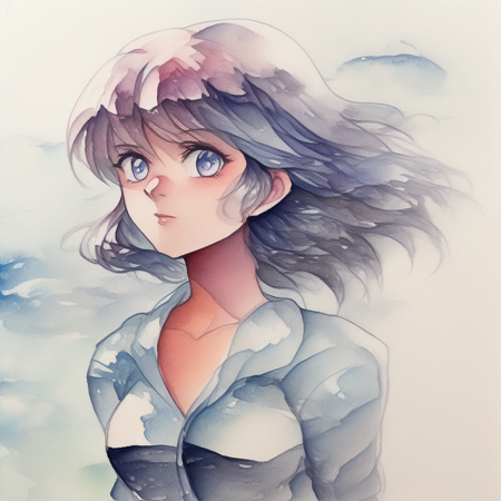 Crystalline Watercolor + Retro Anime Style v1.0