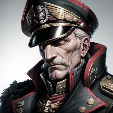 warhammer 40k commissar, old man, 
<lora:warhammer 40k commissar:1>