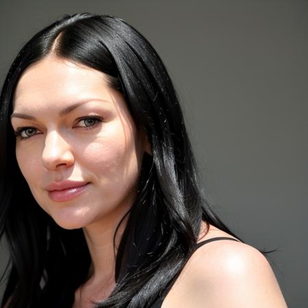 RAW photo, laura prepon black hair, (high detailed skin:1.2), 8k uhd, dslr, soft lighting, high quality, film grain, Fujifilm XT3 <lora:laura prepon v1.0:1>