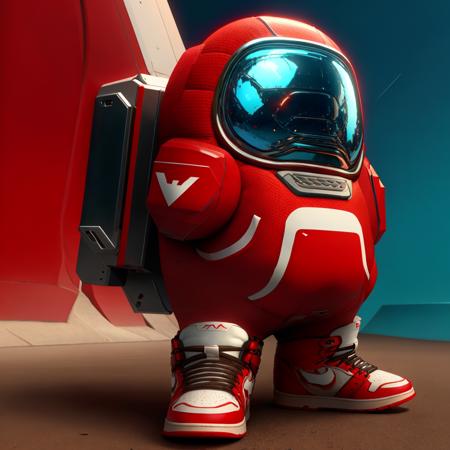 4K, Masterpiece, highres, absurdres,
edgAMOGUS_character, solo, nu humans,a red and white stuffed toy with a helmet on , wearing edgAMOGUS
 <lora:edgAMOGUS:1>