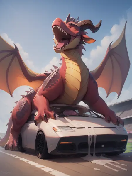 Dragons Fucking Cars (Furry)