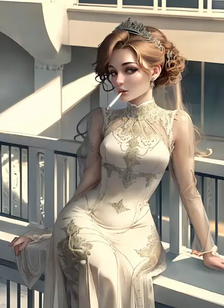 Cigarette Smoker Woman