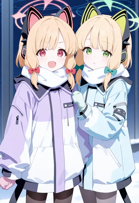 [Blue Archive] Saiba Momoi & Midori Winter Costume