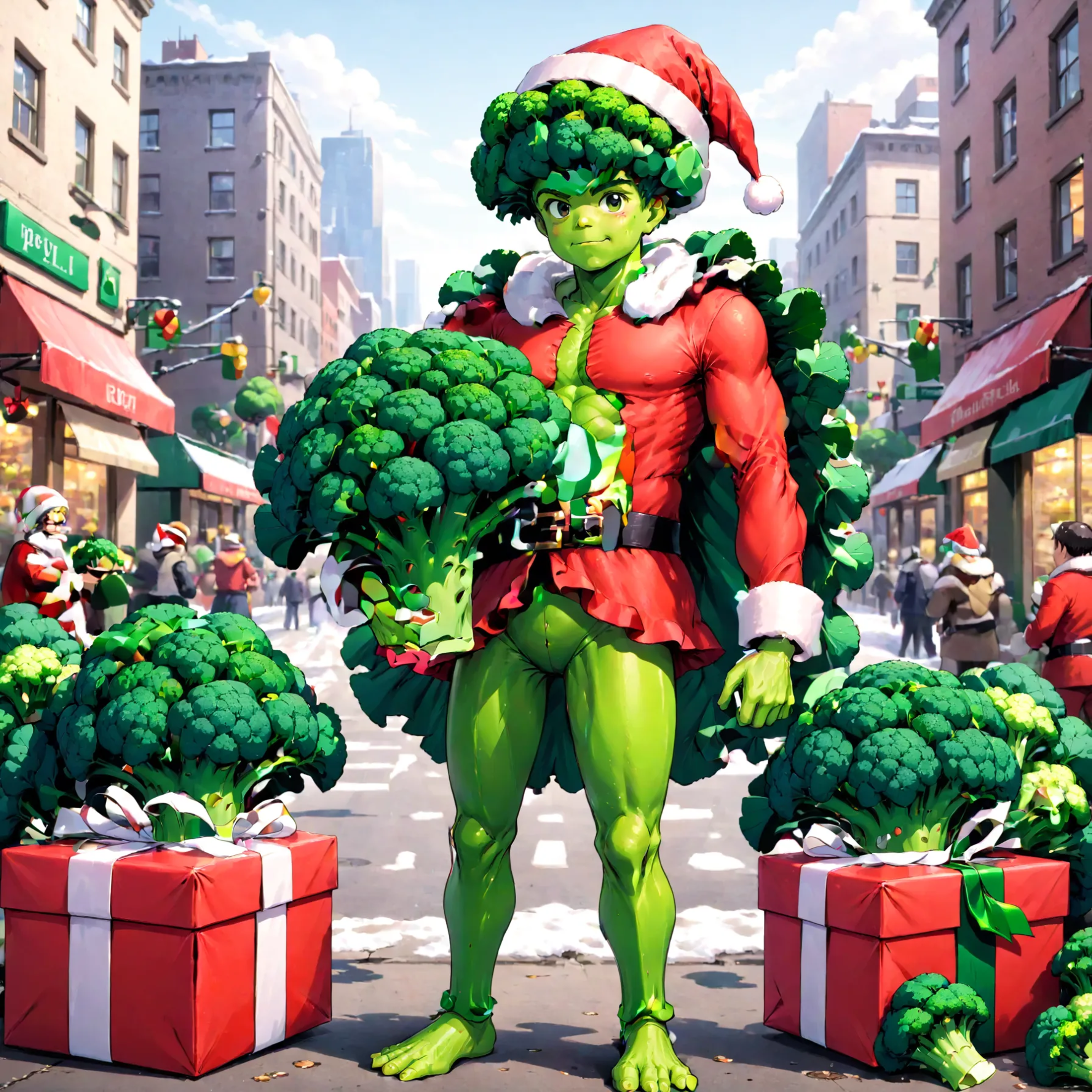 X'mas Broccoli Man SDXL LoRA image by tkvier