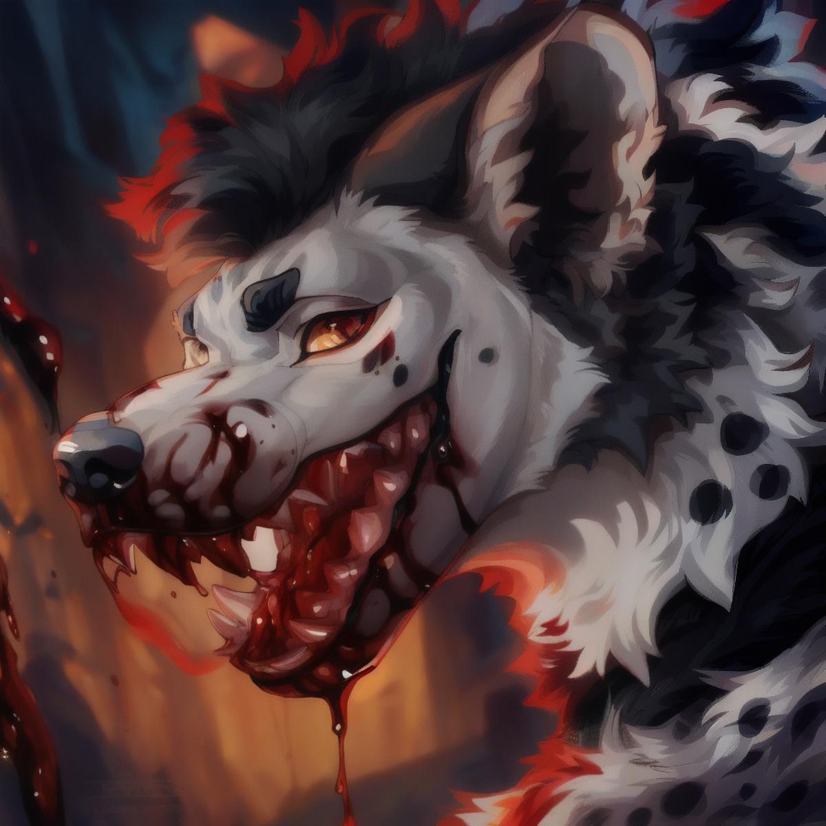 Furry Vore, Blood, Scar, Mad muzzle LoRA image by Volceberg