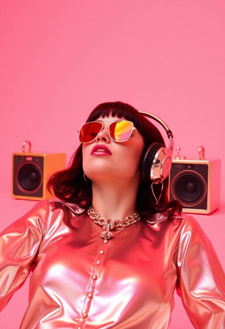 avant-garde , gold and chrome, 1970s, lofi