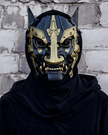 ritual mask ,robotic shaman, Grime, Techno-punk , <lora:Ritual_Mask_SD15:0.75>