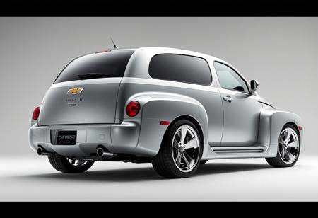 hyperrealistic, hypermaximalist, absurdres, detailfetishist, 2026 Chevrolet HHR has been heavily styled after the 1942 Chevrolet Fleetline Special Deluxe Coupe in an attempt to attract people who don't usually buy new cars, the fenders rise up on ether side of the hood like wings, the back end forms a teardrops tail setting the car apart stylistically from the modern market looking futuristic by incorporation forgotten elements of classic design