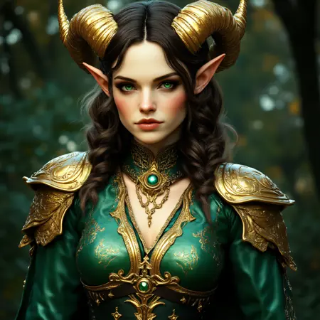 DnD Emerald and Gold Fantasy