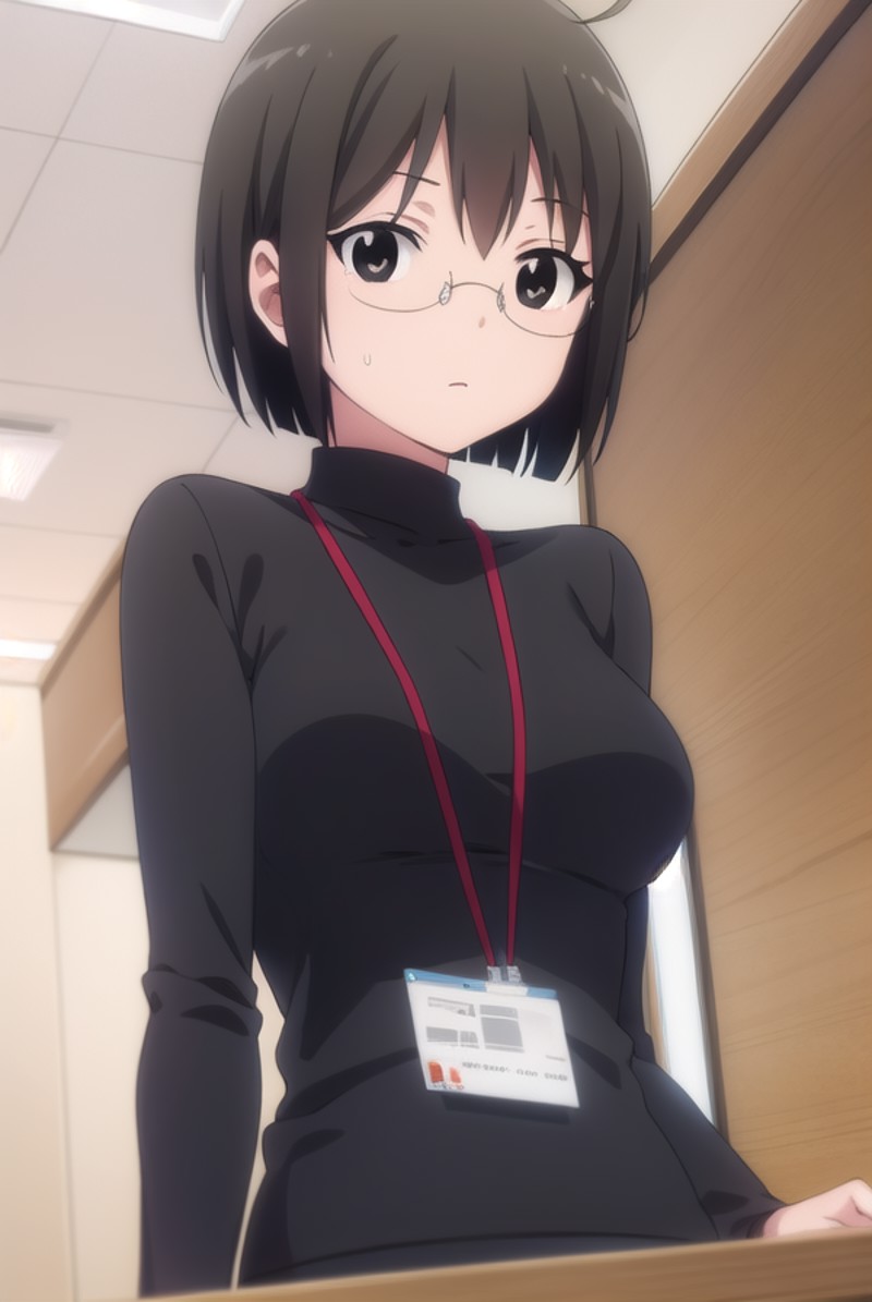 lucyyamagami, <lora:lucy yamagami s1-lora-nochekaiser:1>,
lucy yamagami, short hair, black hair, (black eyes:1.5), ahoge, ...