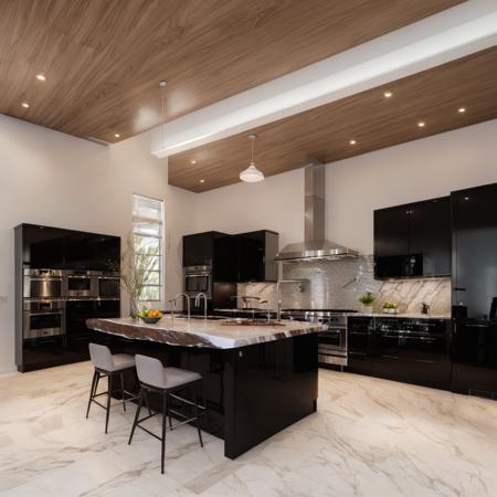 ((Modern kitchen with dark wood cabinets, marble counter tops, and white walls)) <lora:OraganiPhotography:1>, 8k, 4k, detailed, attractive, beautiful, impressive, photorealistic, realistic, cinematic composition, volumetric lighting, high-resolution, vivid, detailed, stunning, professional, lifelike, crisp, flawless, DSLR, 4k, 8k, 16k, 1024, 2048, 4096, detailed, sharp, best quality, high quality, highres, absurdres