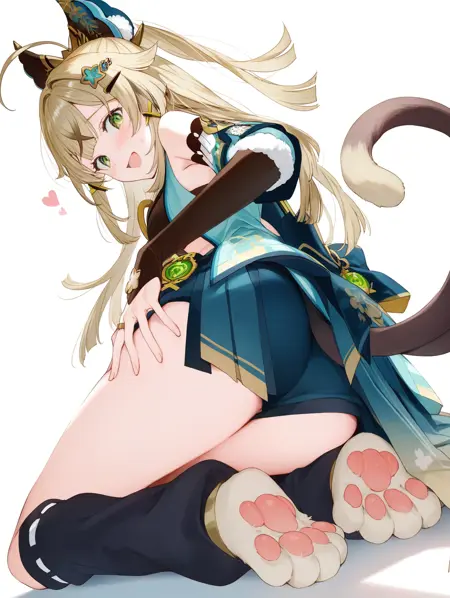 kirara_genshin impact_paw pads