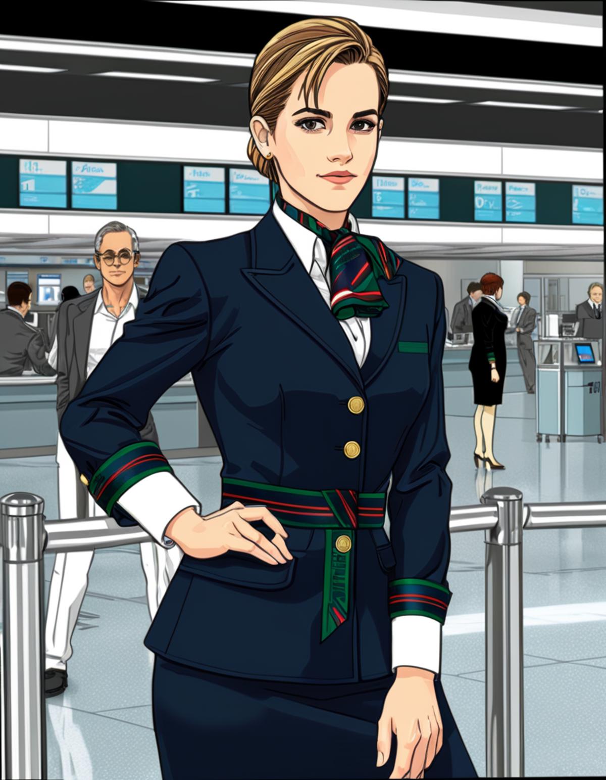 Alitalia Stewardess Uniform / Divisa SDXL image by marmotte55