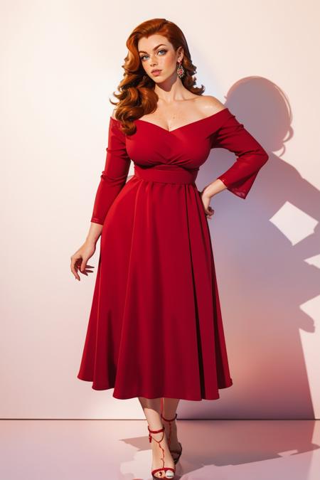 st4rl3tv1x,off shoulder,red dress,off-shoulder dress