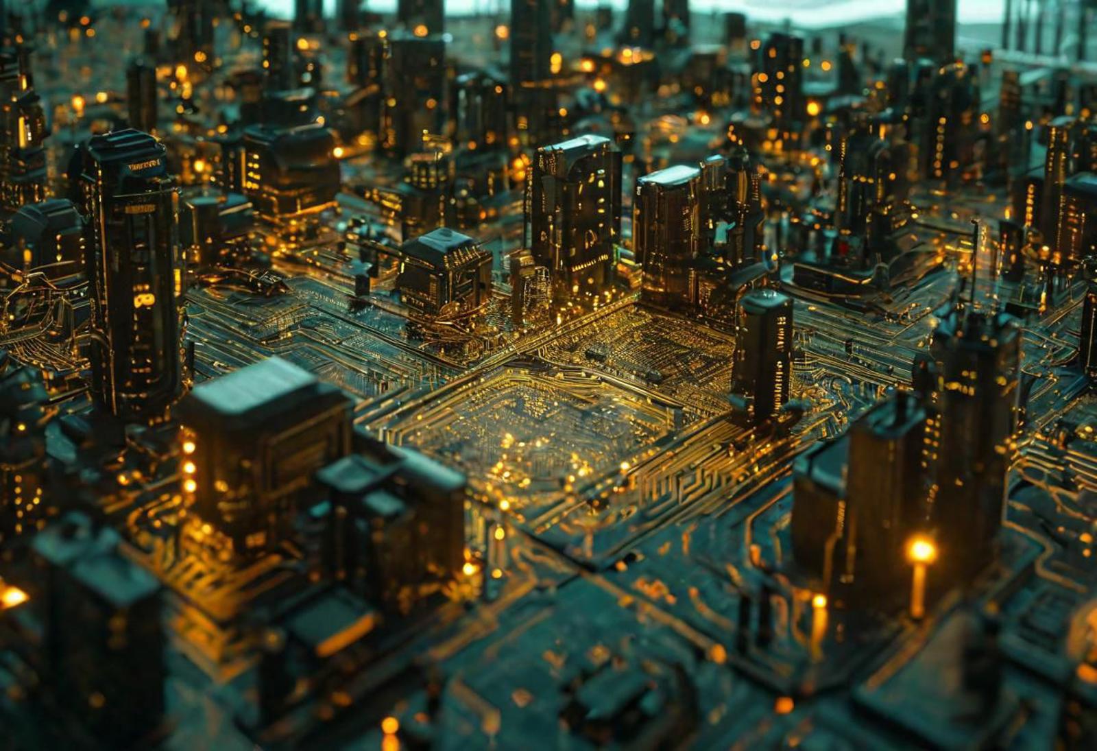 Dark Futuristic Circuit Boards image by GenBlue
