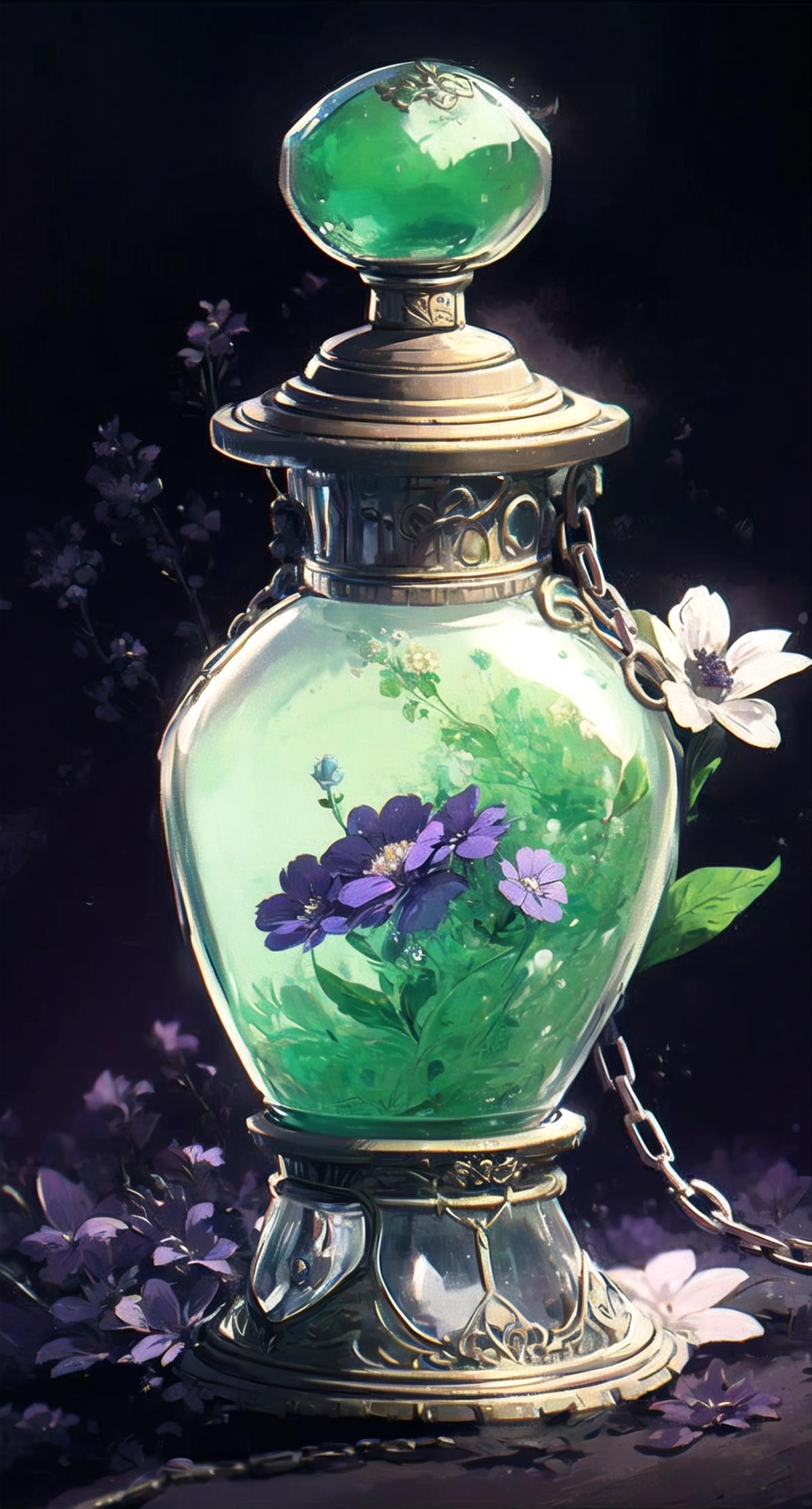 [LoRA] Flower Kettle / 壺中天 Concept (With dropout & noise version) image by L_A_X