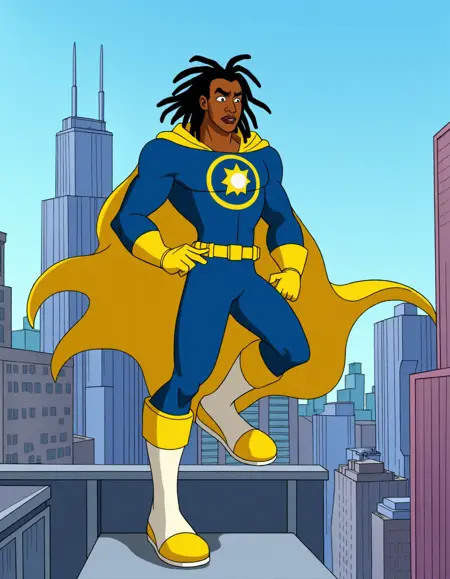 Static Shock Cartoon Style