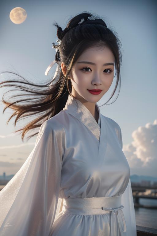 一件简单的白色汉服 a simple white hanfu image by Thxx