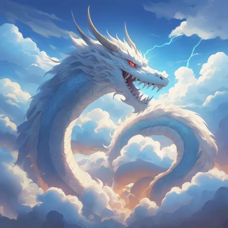 dragon lunar cloudy cloud cloudydragon mythology