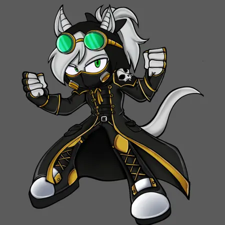 Sonic OC- MAGNE THE WHITE DRAGON