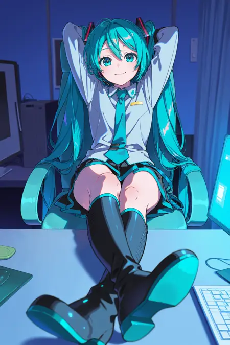 (IL Pose) Feet on Table / Crossed Ankles / Outstretched Legs | 伸直的腿
