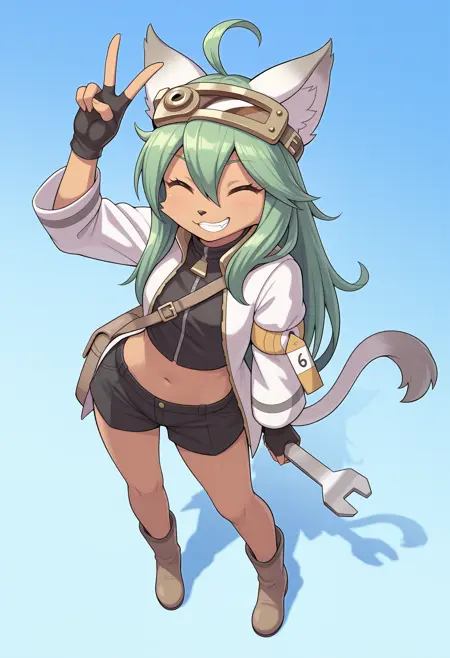 (Illus/SD 1.5) Suzette (Solatorobo: Red the Hunter)