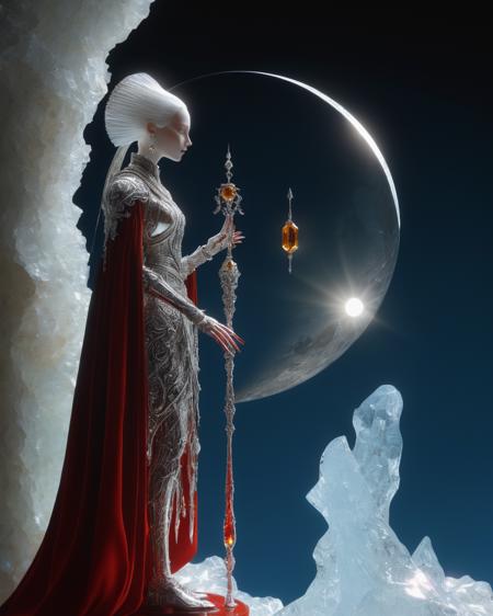 full body sorcerer, detailed face, shadows, full body,  CITRINE, blood red,  intense color, silver, chrome,  illuminated face, sunlight shining through gemstone of semi-precious stone, Kay Nielsen , water, reflections, transparency, arch, moon, volumetric lighting, prismatic effect, blood, viewed from the side, <lora:add-detail-xl:1.0>  <lora:xl_more_art-full_v1:0.5>