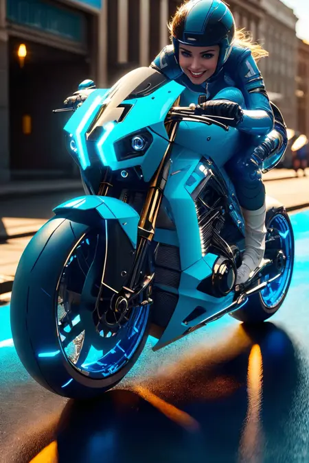 Futuristic Motorcycle Generator Concept