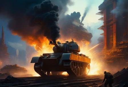 <lora:10NaturalismPainting_Hap_XL:1.5>,  Thomas Moran style, oil painting, nature, Horizon image , cinematic, 4k, epic Steven Spielberg movie still, sharp focus, emitting diodes, smoke, artillery, sparks, racks, system unit, motherboard, by pascal blanche rutkowski repin artstation hyperrealism painting concept art of detailed character design matte painting, 4 k resolution blade runner
