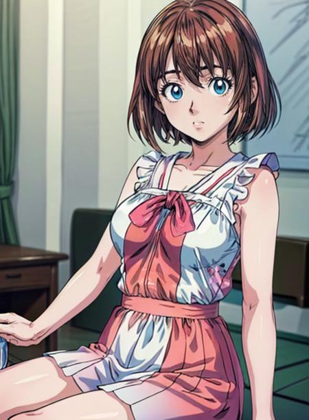 best quality, (masterpiece),(ultra-detailed), (high quality), (high resolution),<lora:add_detail:0.7> , <lora:mamori:0.7>,mamori anazaki, short hair, blue eyes, brown hair