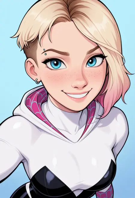 Gwen Stacy / Spider Gwen - Spiderman Spiderverse (Illustrious)