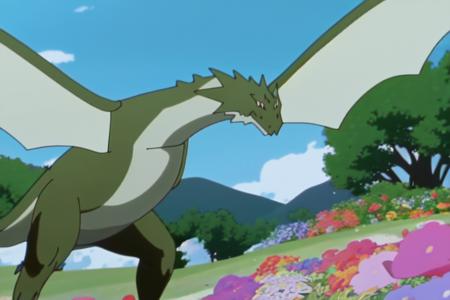 8k, masterpiece, absurdres, anime screencap, 
<lora:Astarotte no Omocha_Dragon:1> dragon