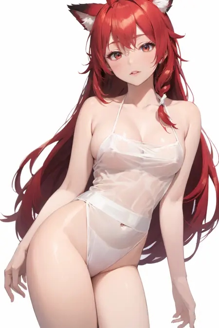白色薄纱透明浴袍-(cosplay)(情趣制服)White sheer tulle transparent bathrobe - (cosplay) (erotic uniform)