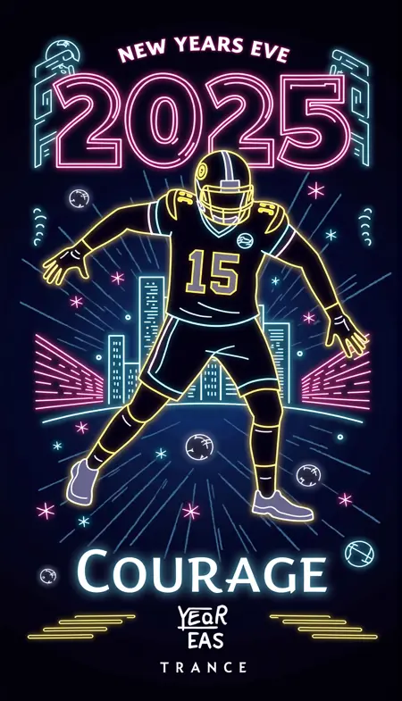 TRANCE_ Neon style poster