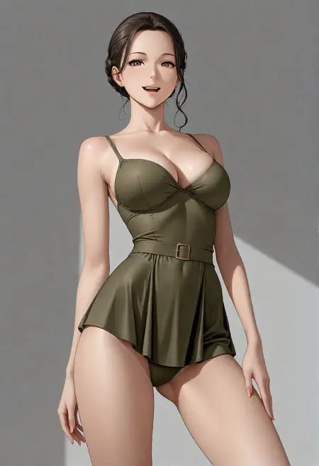 D053 Skirted Monokini