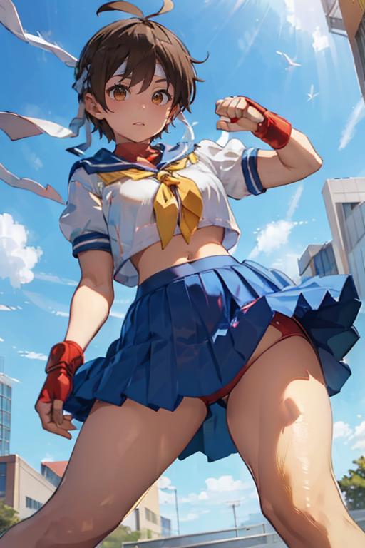 Kasugano Sakura / Street Fighter image by kenkenziro729