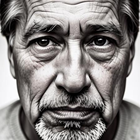 a close up photo portrait of a elder man with a serious look on his face, mschoeller1