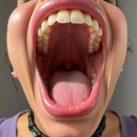 woman mouth tongue uvula v1.0
