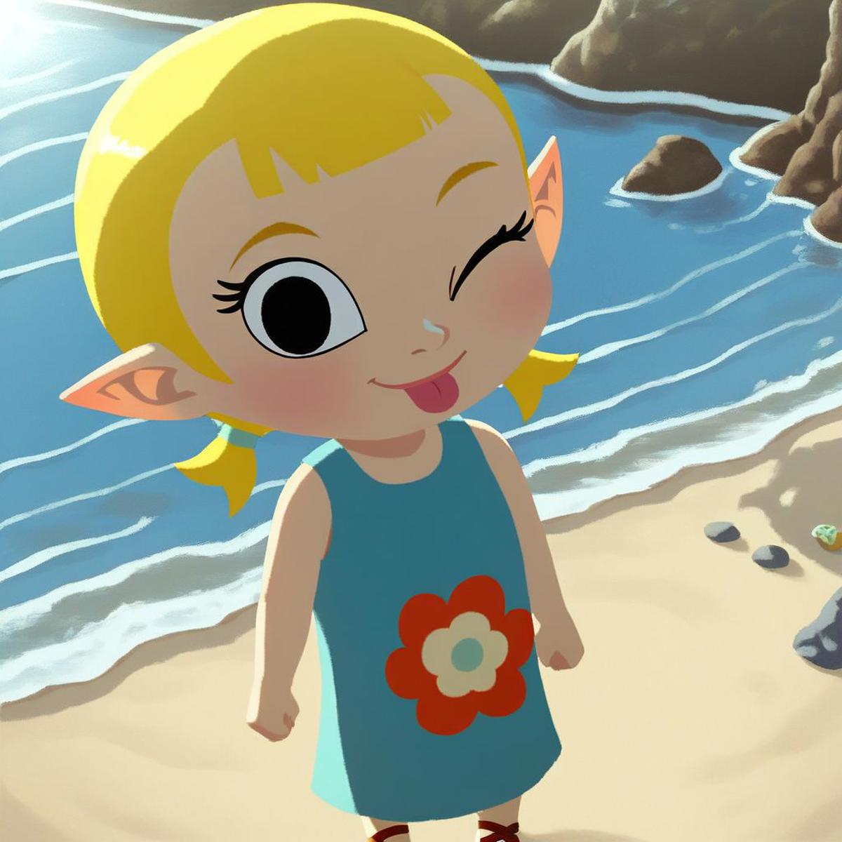 Aryll (LoZ: wind waker) - V1 | Stable Diffusion LoRA | Civitai