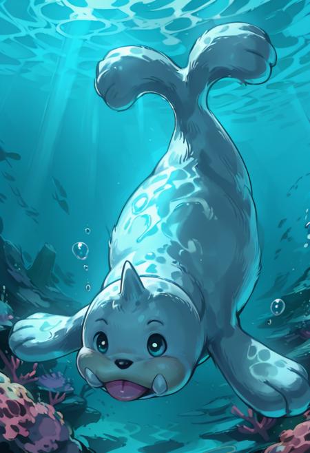 Seel: Sea Lion Pokémon | パウワウ (Pokedex #0086) [Illustrious] v1.0