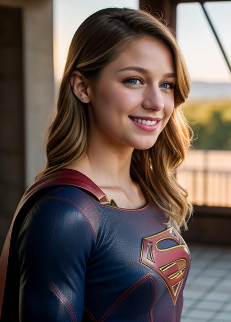 real, photoshoot, realistic, luminescent, atmospheric scene, masterpiece, best quality, (detail skin texture, ultra-detailed body:1.1), RAW photo, (high detailed skin:1.2), 8k uhd, dslr, film grain, Fujifilm XT3,
<lora:melissabenoist_smf_lora_02-000001:0.9>, 1girl, melissabenoist-smf, blonde hair, blue eyes, realistic, blurry background, superhero, blurry, long hair, lips, jewelry, upper body, collarbone, solo, red cape, looking to the side, outdoors, solo focus, depth of field, (smile:1.2), looking at viewer, sunlight rays