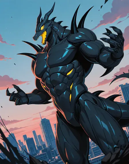 Jushin Liger Kaijus Style (Anime) (Illustrious) (AD)