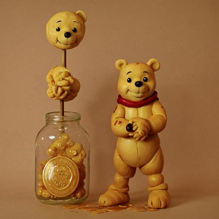 Winnie the Pooh made of honey