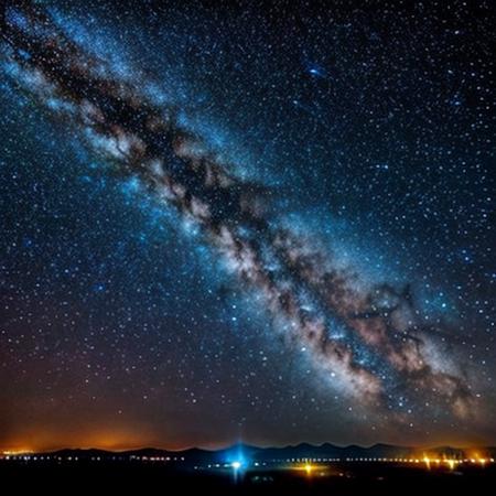 Night sky, full of stars, distant galaxy