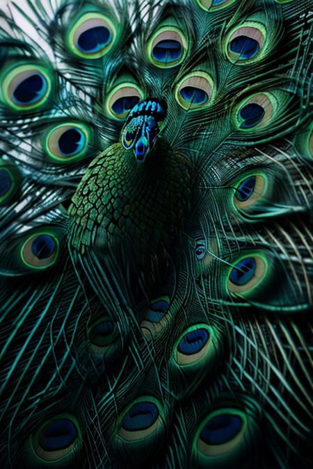 score_9, score_8_up, score_7_up, Ultra High Definition, Impeccable Detail, Premier Quality, Best-in-class, (Photorealistic), (Lifelike), raw photo,peacock, peacock full body, side view, white background, simple background, no humans. peacock feathers,