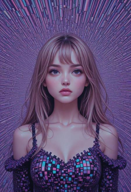 1girl, pixelated, 8bit graphics