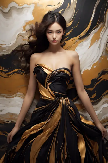 Marble dress | 大理石裙
