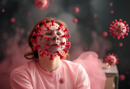 covid 19 virus but instead of making you sick it makes you happy