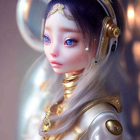 award winning photography, an astronaut in space, glass helmet, futuristic spacesuit, intricate details, cinematic atmosphere, iridescent, modelshoot style, dreamlikeart, dramatic lighting, trending artstation,
(art by DollsMarinaBychkova-6500:1.2)