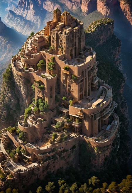 (The colonial city of the future, in the mist-filled Grand Canyon, on an unknown Earth-like planet, 2 moon on sky, Spaceship flight connects colonies, waterfulls:1.3), (Machu Picchu, a mountain settlement, incredibly spectacular:1.2), (Mario Botta:1.3), (avant-garde, future, reality, science fiction, photorealistic), (modern architecture:1.2), 
(Large Files, Ultra Realistic, 8K, 16k, FHD, HD, VFX, Perfect, Photography, composition, Architecture Sales Photography, Architecture Competition, Ultra High Resolution, Cinematography, High Resolution Image:1.1), (dramatic lighting, direct sunlight, ray tracing, clear shadow:1.2),  (real landscape:1.1), (blurred background:1.0), (urban background, more_details) ,
ac_neg1, great lighting, clear, hillscastel, extrusionbuilding, vertical